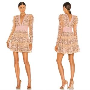 Bronx and Banco Megan Mini Dress in Rose